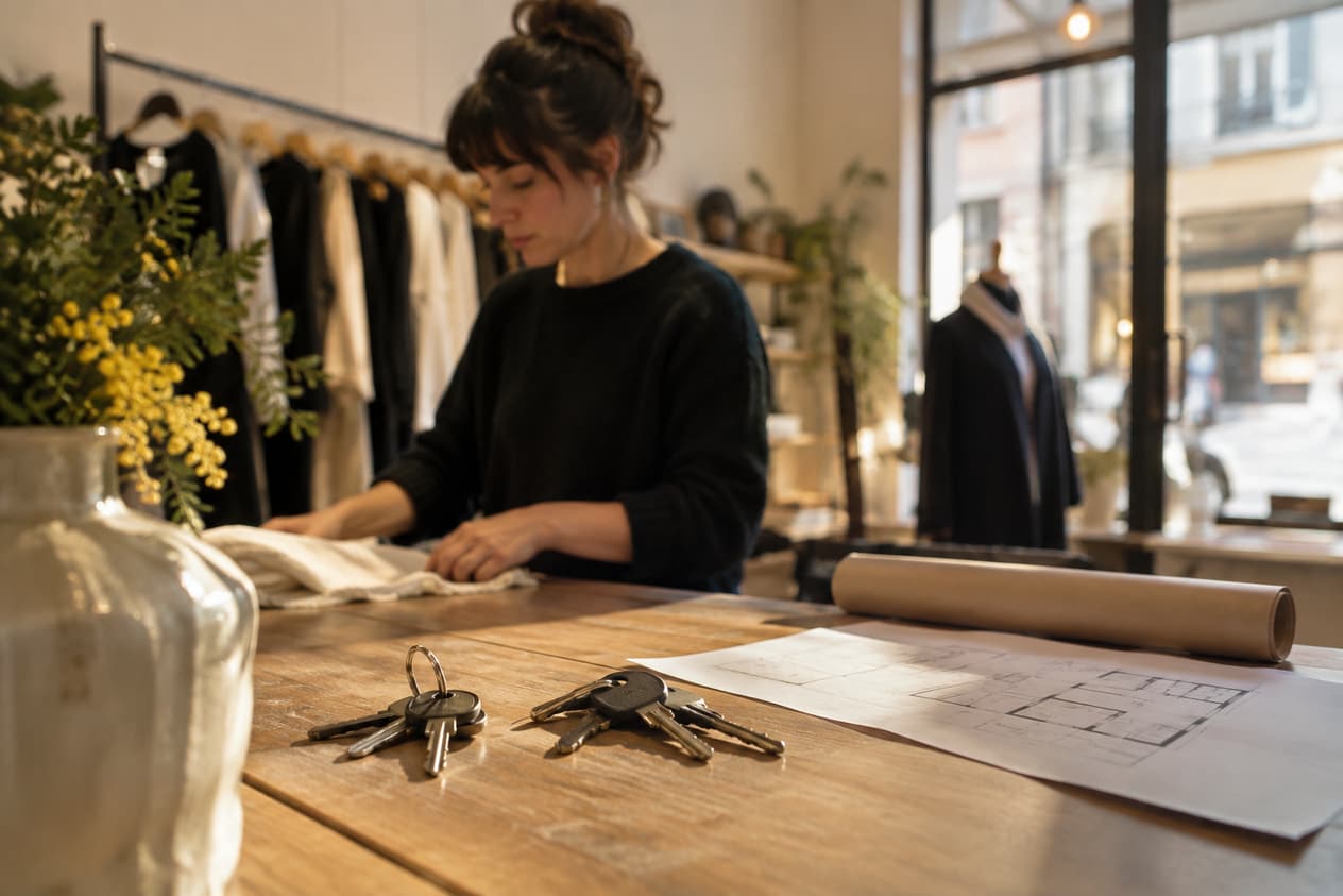Deux jeux de clés posés sur un comptoir