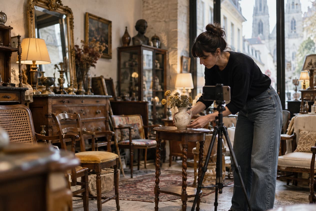 Boutique de décoration chinée à Orléans, mobilier dépareillé