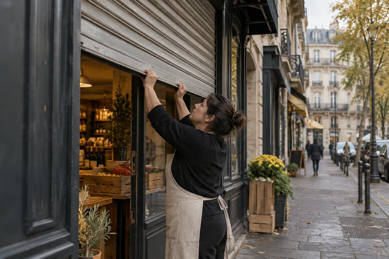 Un commerce de proximité à Créteil