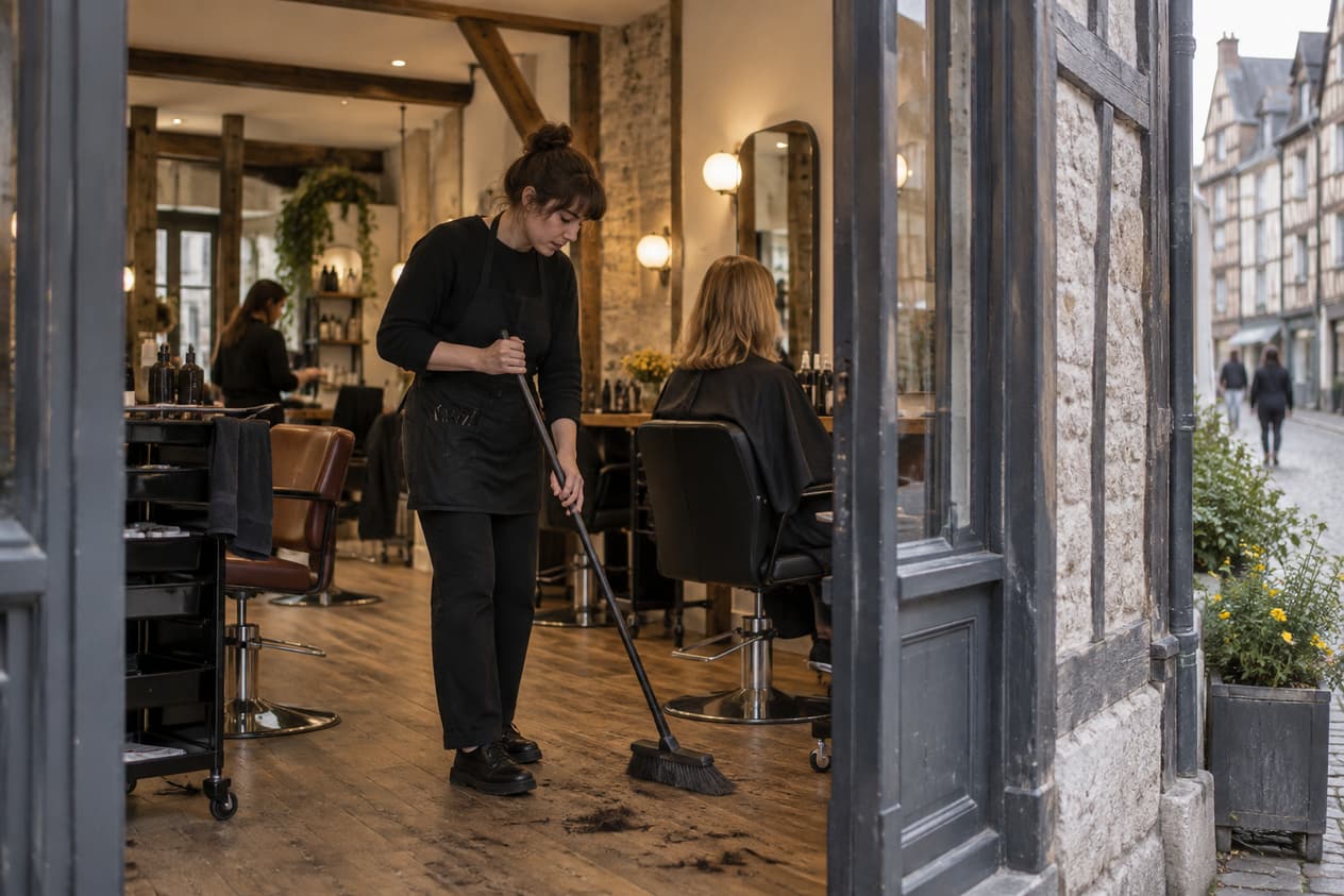 Un commerce de proximité à Rouen